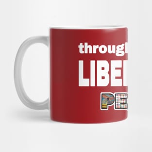 Through Liberation Peace - DeColonize Your Mind - Double-sided Mug